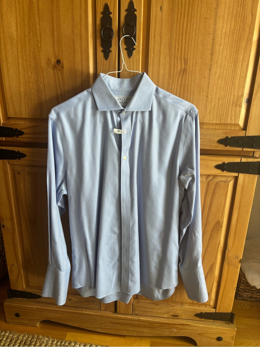 Charles Tyrwhitt Light Blue Dress Shirt - Spread Collar